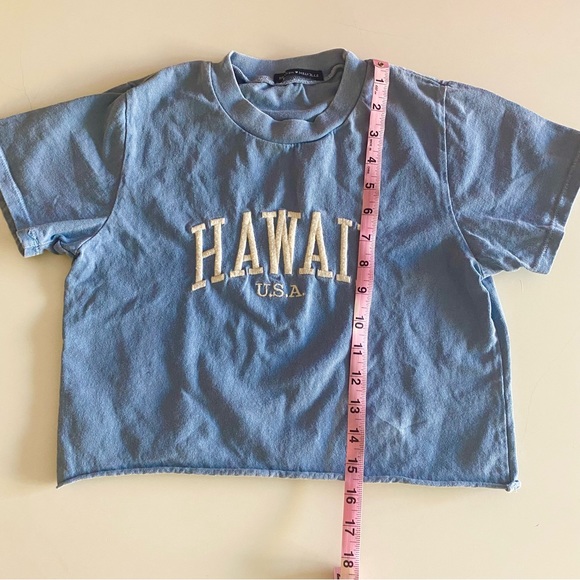 Brandy Melville Helen Hawaii USA Cropped Tee - Picture 9 of 9